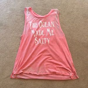 Woman’s tank top/ throw on tee